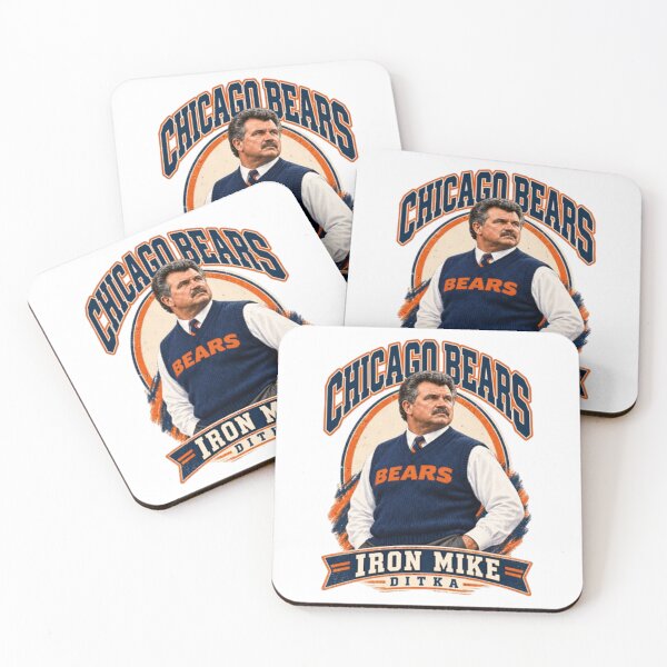 Item preview, Mike Ditka, Chicago Bears Iron Mike Football designed and sold by KeveElise.