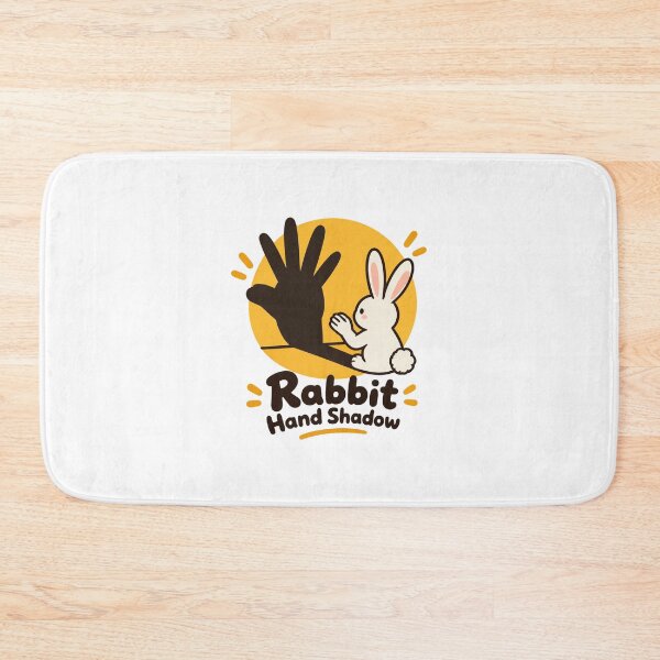 Item preview, Rabbit Hand Shadow Art - Cute and Playful Silhouette Design designed and sold by BrattyCatty.
