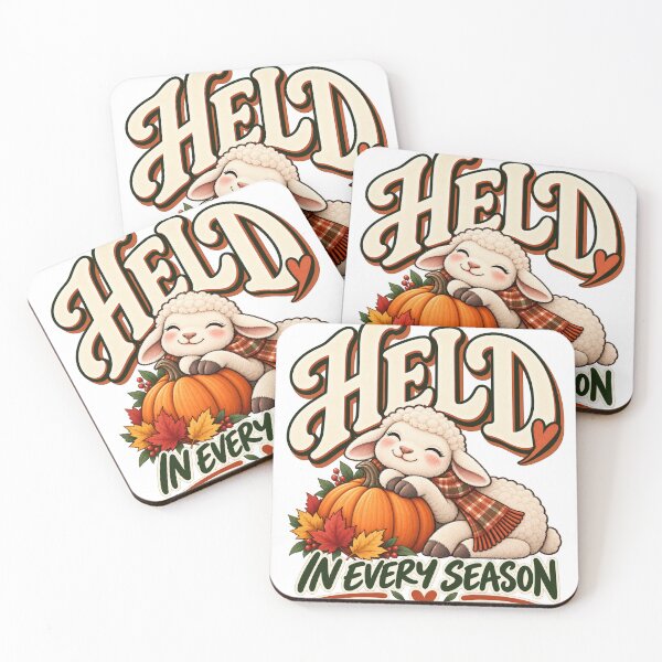Item preview, Held In Every Season – Cute Christian Lamb Autumn Faith designed and sold by FaithArt777.