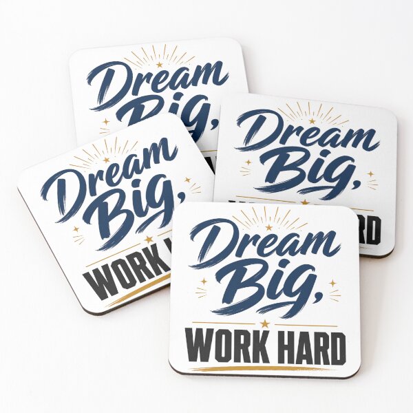 Item preview, Dream Big, Work Hard designed and sold by GoodPlaceToShop.