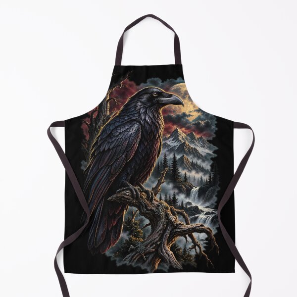 Item preview, Raven Mountain Moon Gothic Art designed and sold by RkskArt.