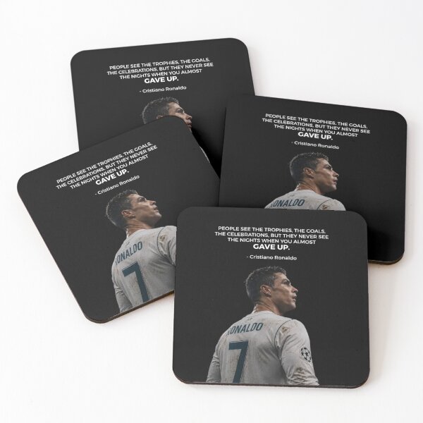 Item preview, People See The Trophies, The Goals, The Celebrations, But They Never See The Nights When You Almost Gave Up - Cristiano Ronaldo Inspiring Motivational Quote, Never Give Up designed and sold by Matt_Smith.