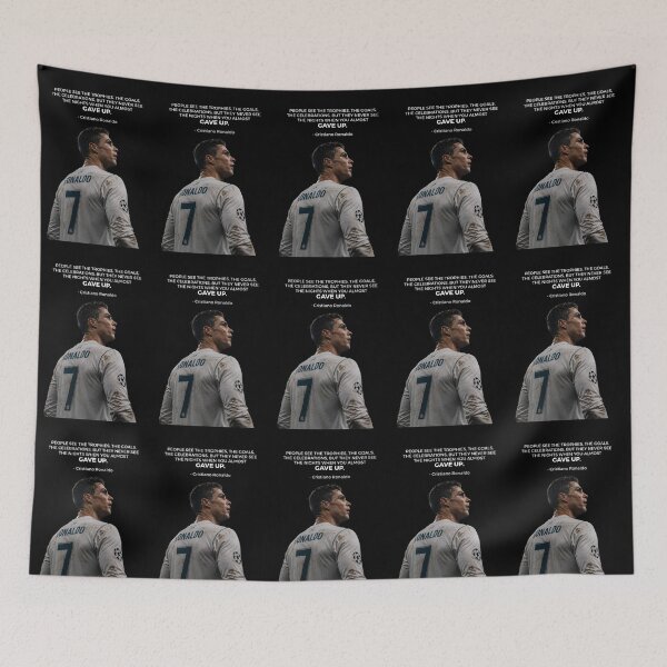 Item preview, People See The Trophies, The Goals, The Celebrations, But They Never See The Nights When You Almost Gave Up - Cristiano Ronaldo Inspiring Motivational Quote, Never Give Up designed and sold by Matt_Smith.