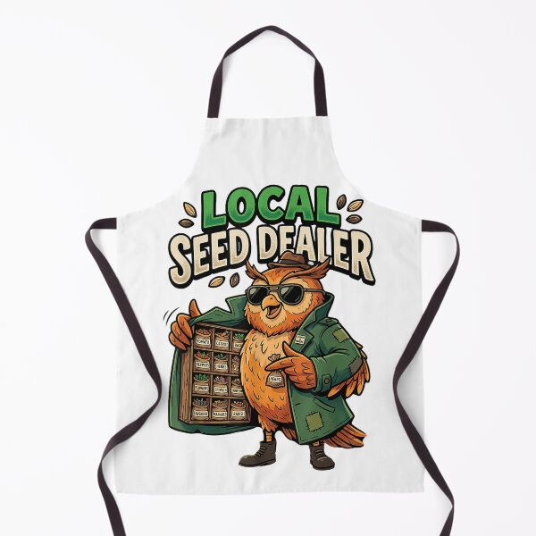Item preview, Local Seed Dealer Funny Gardening Owl designed and sold by TadeoNivar.