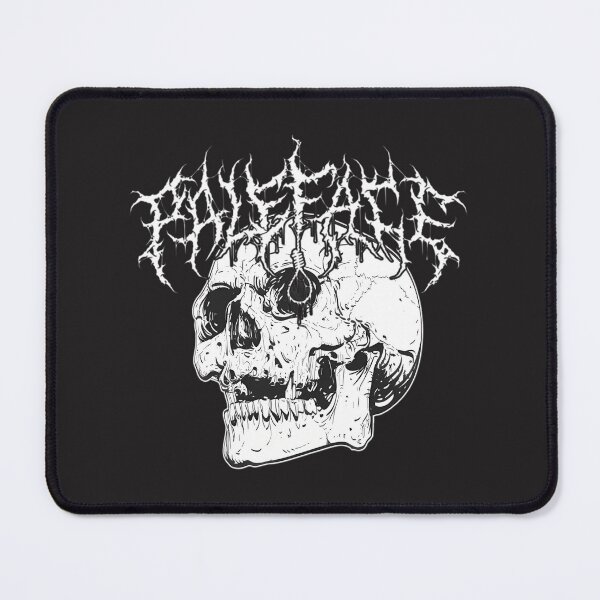 Item preview, Swiss Skull Deathcore Emblem with Pale Face Design for Edgy Style designed and sold by zakibleu07.