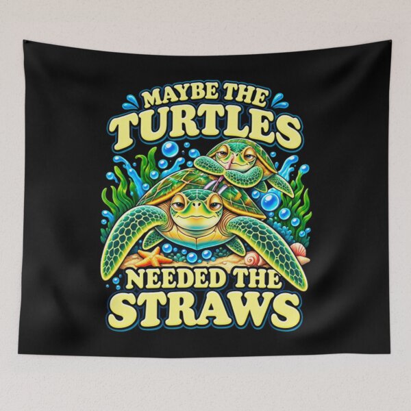 Item preview, Maybe The Turtles Needed The Straws designed and sold by KeveElise.