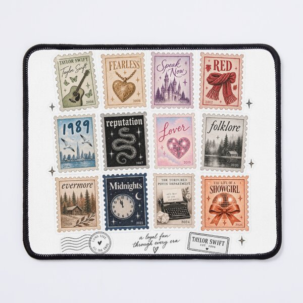 Item preview, Taylor Swift Album Eras Vintage Stamp Collection STICKER PACK designed and sold by taylorvinyls.