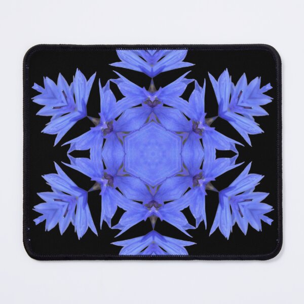 Item preview, Blue and Purple Floral Mandala designed and sold by SilentBloomLab.