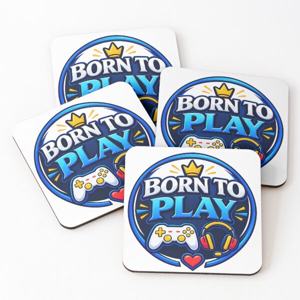 Item preview, Born To Play - Minimalist Gamer Aesthetic Badge designed and sold by Code&PlayCo..