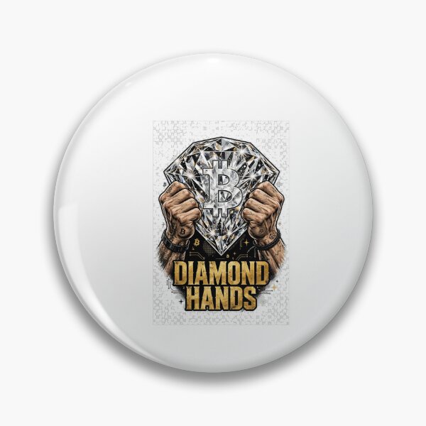 Item preview, Diamond Hands Bitcoin Shirt - Funny Crypto HODL Gift for Traders designed and sold by boussad78.