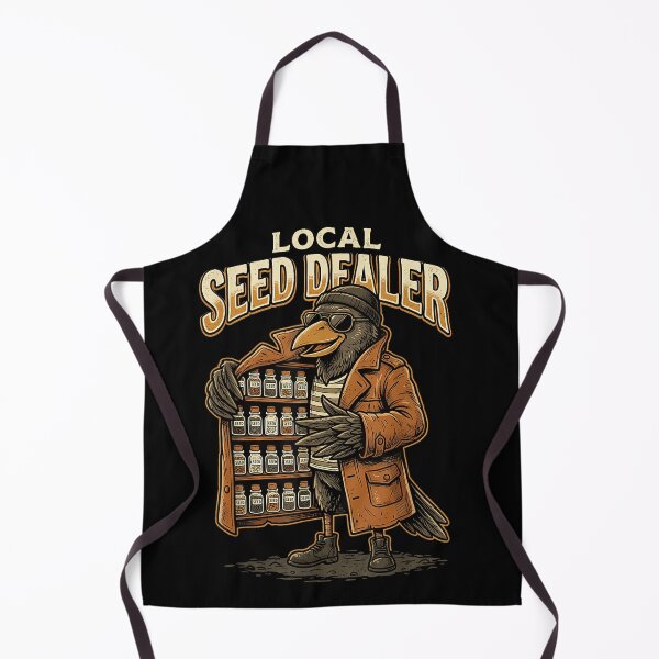 Item preview, Local Seed Dealer Funny Gardening Crow designed and sold by TadeoNivar.