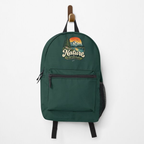 Item preview, Nature Is A Better Place – Retro Mountain Adventure designed and sold by Musamem Designs.