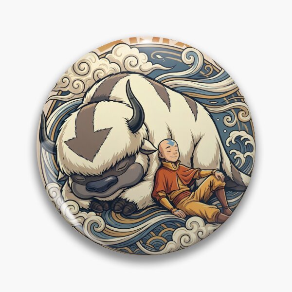 Item preview, Ornate Aang And Appa Airbender Air Nomad Legacy designed and sold by Numair  Baig.