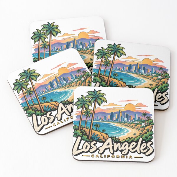 Item preview, Hand Drawn Los Angeles California Travel Souvenir Landmark Gift designed and sold by MichaeIRellov.