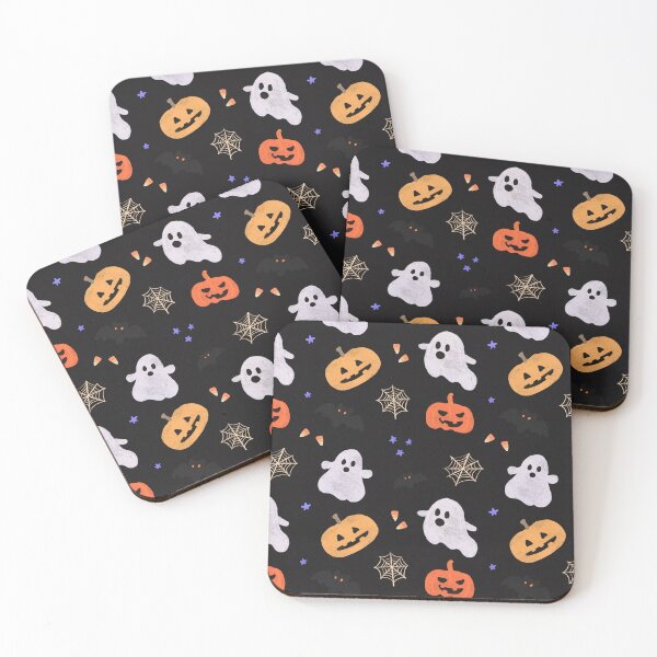 Item preview, Halloween Pattern with Black Background designed and sold by NaliniLe.