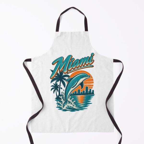 Item preview, Miami Dolphins Inspired Football Fan Art Design designed and sold by Sonicify.
