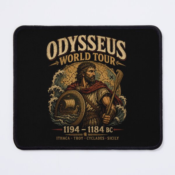 Item preview, Odysseus World Tour Greek Hero designed and sold by Retr0Tshirts.