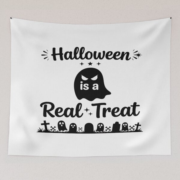 Item preview, Halloween Is A Real Treat Funny Ghost Design designed and sold by Custom Crest.