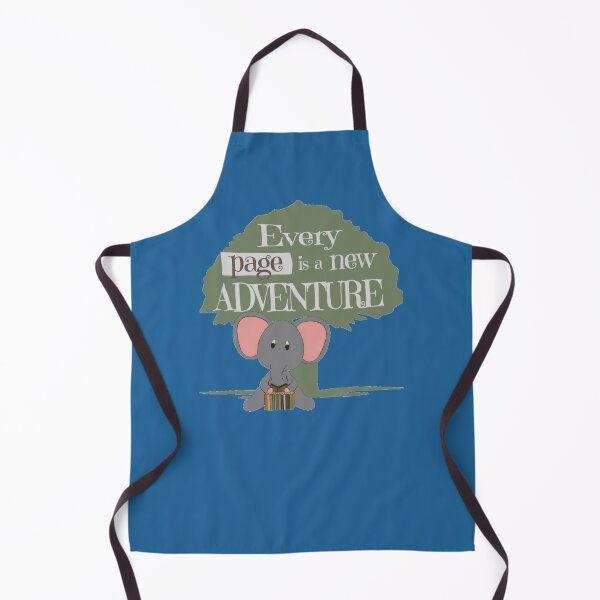 Item preview, Every Page Is a New Adventure – Cute Reading Elephant designed and sold by bookstackdream.
