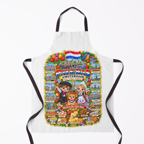 Item preview, Netherlands Amsterdam – Kawaii, Canals, Tulips and Dutch Flavors designed and sold by Cifi64.