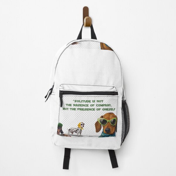 Item preview, "Solitude and Self-Presence" Dogs Illustration with Quote designed and sold by Psychological Art.