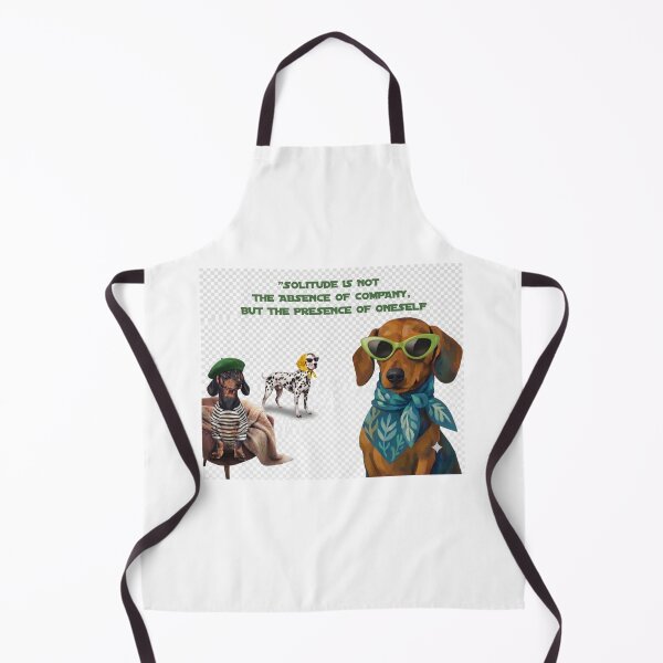 Item preview, "Solitude and Self-Presence" Dogs Illustration with Quote designed and sold by Psychological Art.