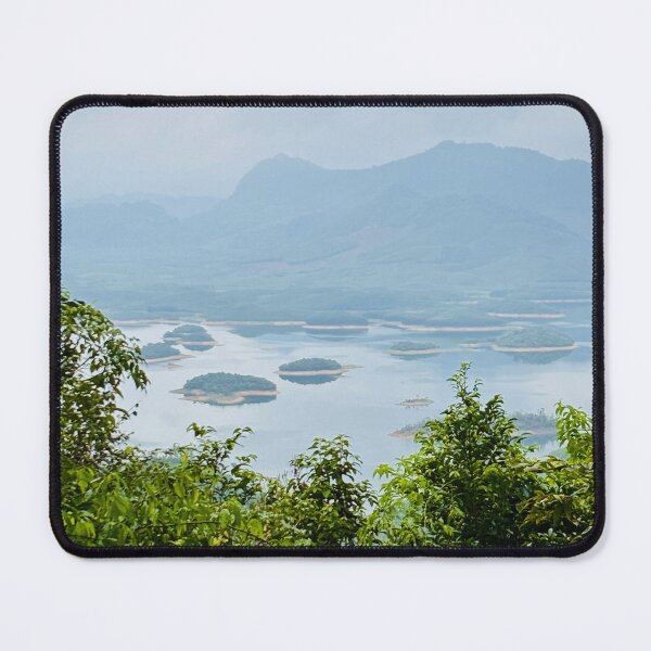 Item preview, Misty Mountain Lake Landscape designed and sold by lammaico.