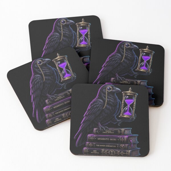 Item preview, Dark Academia Alchemist Raven Hourglass designed and sold by LazyDayzCo.