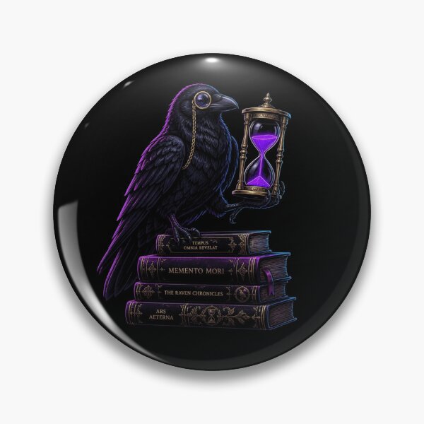 Item preview, Dark Academia Alchemist Raven Hourglass designed and sold by LazyDayzCo.
