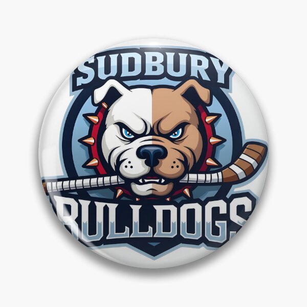 Item preview, Sudbury Bulldogs Metallic Logo Design with Shiny Silver Effect designed and sold by varunbhagat.