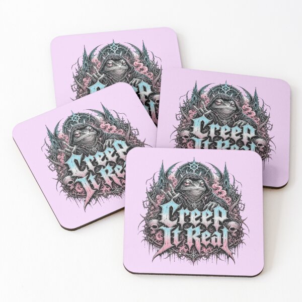 Item preview, Creep It Real Gothic Hooded Frog T-Shirt | Dark Necromancer Toad Pastel Goth Metal Gift designed and sold by illeN-Art-World.