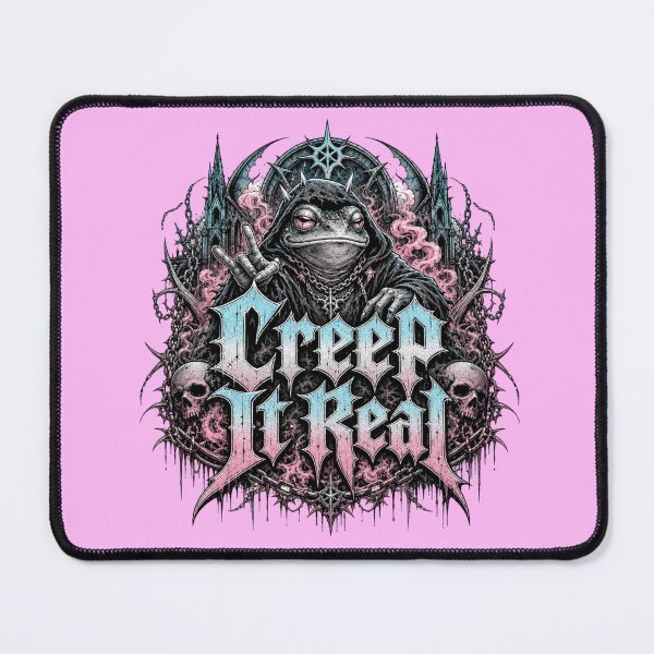 Item preview, Creep It Real Gothic Hooded Frog T-Shirt | Dark Necromancer Toad Pastel Goth Metal Gift designed and sold by illeN-Art-World.