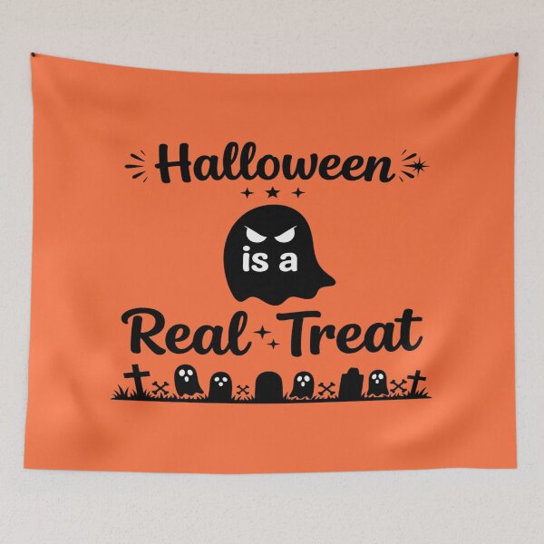 Item preview,  Halloween Is A Real Treat Funny Ghost Design designed and sold by Custom Crest.