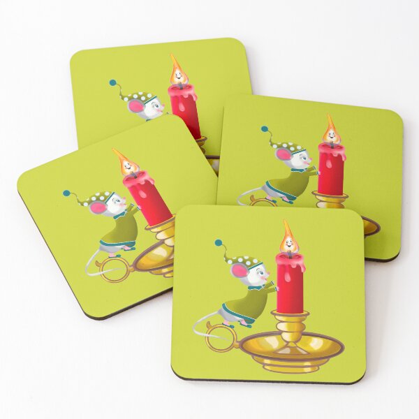 Item preview, Cute Retro Mouse with a Candle designed and sold by WhimsySweet.