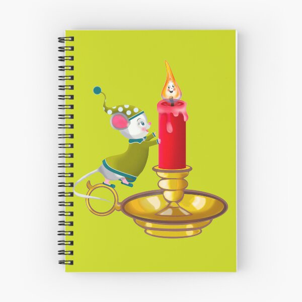 Aperçu de l'œuvre Souris rétro mignonne avec une bougie créée et vendue par WhimsySweet.