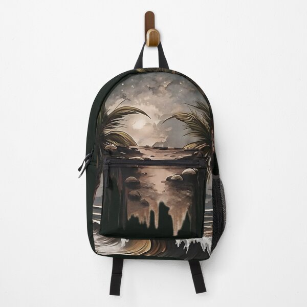 Item preview, Tropical Moonlit Ocean Wave Paradise – Palm Tree Sunset Beach Art designed and sold by Graffiti Magic.