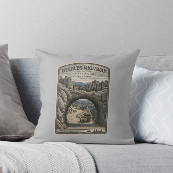 Item preview, Needles Highway US87 USA Black Hills South Dakota Sticker TShirt 4x4 06 designed and sold by OuterShellUK.