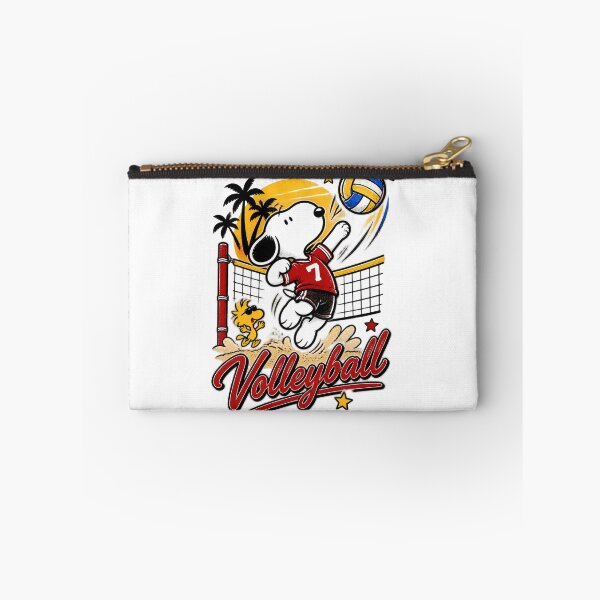 Artikelvorschau, Niedlicher Cartoon-Snoopy beim Volleyballspielen – Sportgrafikdesign entworfen und verkauft von foolsfoolsfools.