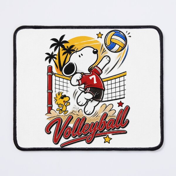 Item preview, Cute Cartoon Snoopy Playing Volleyball Sports Graphic Design designed and sold by foolsfoolsfools.