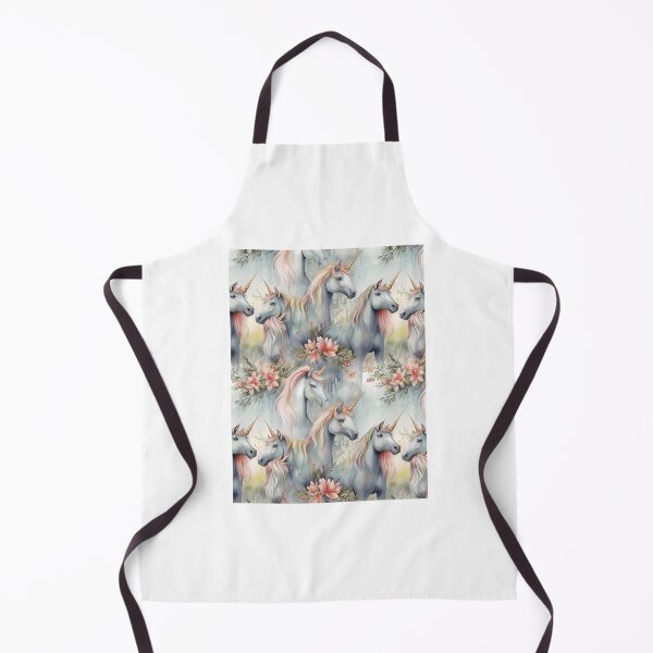 Item preview, Unicorns Fantastic Animals Unicorn Lover Floral Watercolor Pattern designed and sold by perduelasonyas.