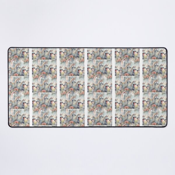 Item preview, Unicorns Fantastic Animals Unicorn Lover Floral Watercolor Pattern designed and sold by perduelasonyas.