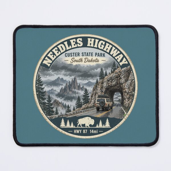 Item preview, Needles Highway US87 USA Black Hills South Dakota Sticker TShirt 4x4 07 designed and sold by OuterShellUK.