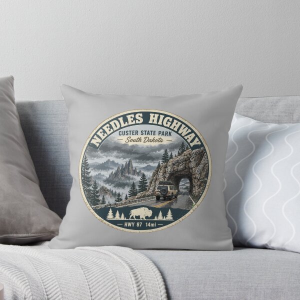 Item preview, Needles Highway US87 USA Black Hills South Dakota Sticker TShirt 4x4 07 designed and sold by OuterShellUK.