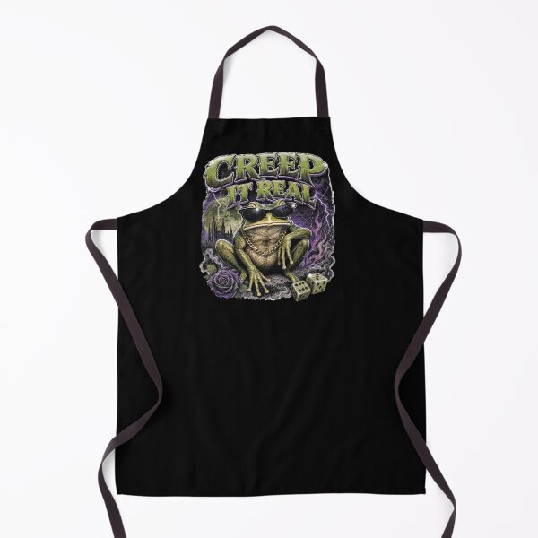Item preview, Creep It Real Cool Frog T-Shirt | 90s Bootleg Rap Toad Sunglasses Gold Chain Dice Gift designed and sold by illeN-Art-World.