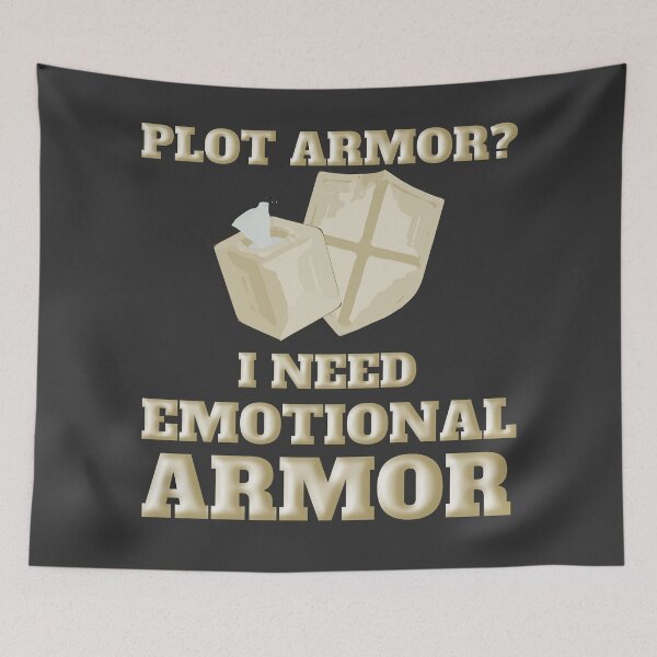 Item preview, Plot Armor? I Need Emotional Armor – Funny Book Lover Quote designed and sold by bookstackdream.