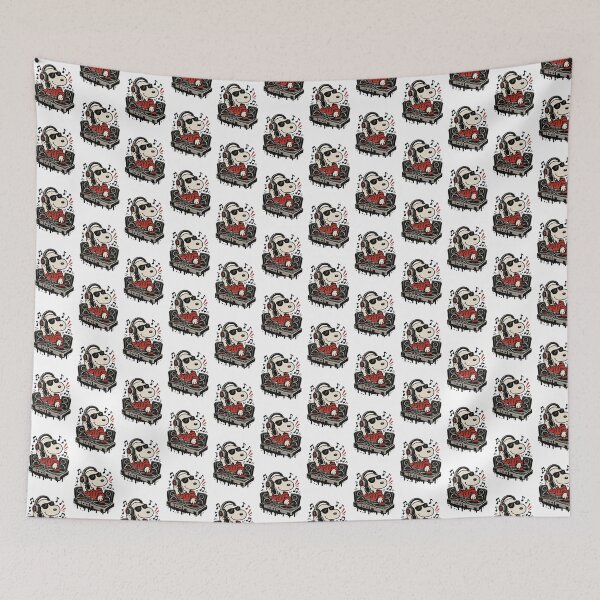 Item preview, Snoopy Inspired DJ Relaxing With Retro Turntable Music Vibe Design designed and sold by foolsfoolsfools.