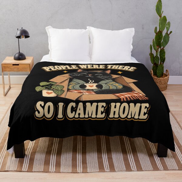 Item preview, People Were There So I Came Home Funny Introvert Cat designed and sold by Good Mood Foundry.