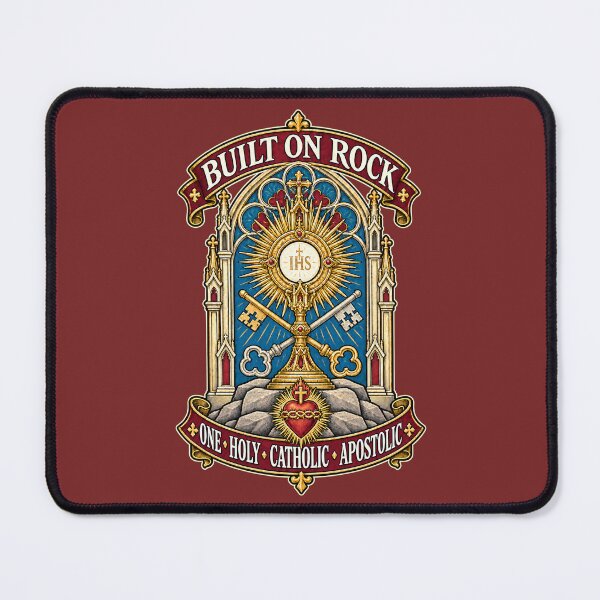 Item preview, Catholic Peter the Church built on rock designed and sold by randoprintco.
