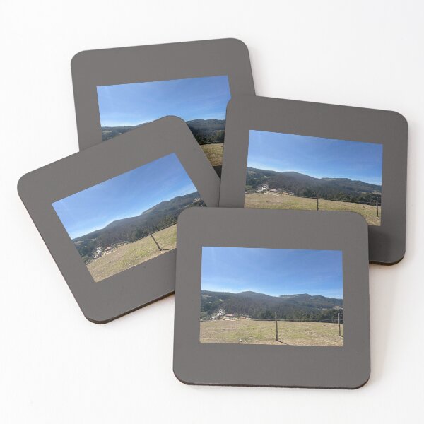 Item preview, Vast Sunlit Mountain Range with Rolling Meadows designed and sold by Wild---Threads.