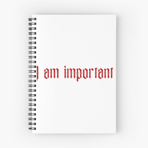 Item preview, I am important- red designed and sold by SlimyFish.